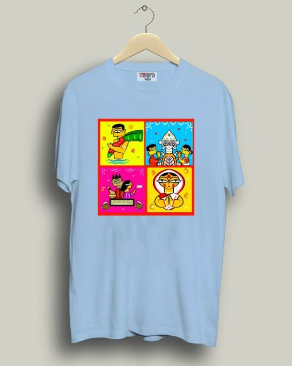 Collage - Unisex Bengali Graphic printed t-shirt - Image 3