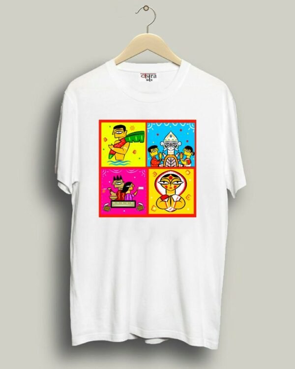 Collage - Unisex Bengali Graphic printed t-shirt - Image 4