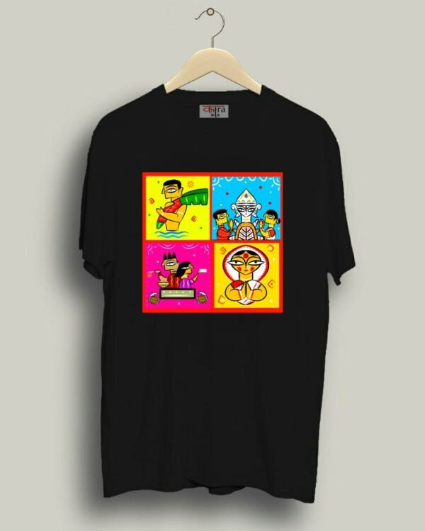 Collage - Unisex Bengali Graphic printed t-shirt - Image 5