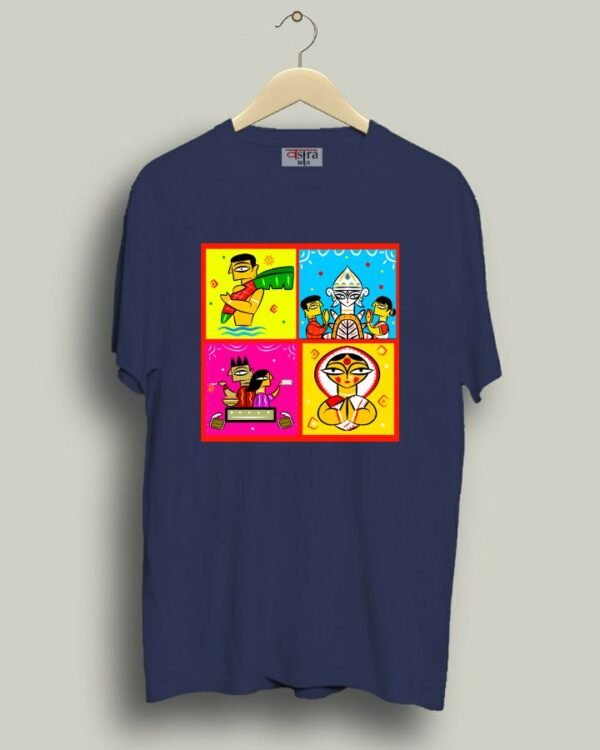 Collage - Unisex Bengali Graphic printed t-shirt - Image 7