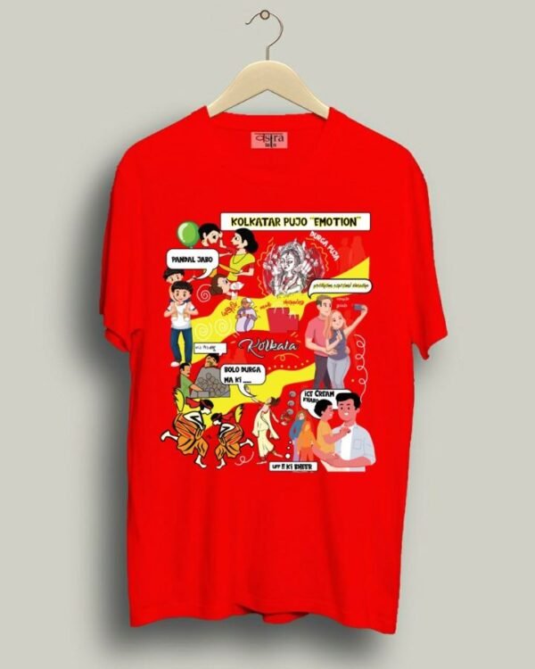 Pujo Mantra - Unisex Bengali Graphic printed t-shirt - Image 3