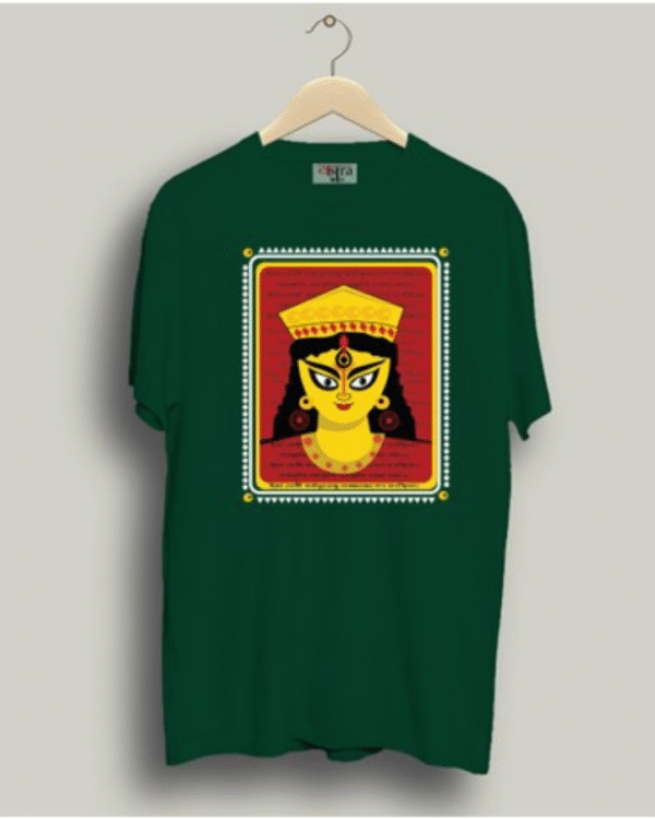 Durga Face - Unisex Bengali Graphic printed t-shirt - Image 8
