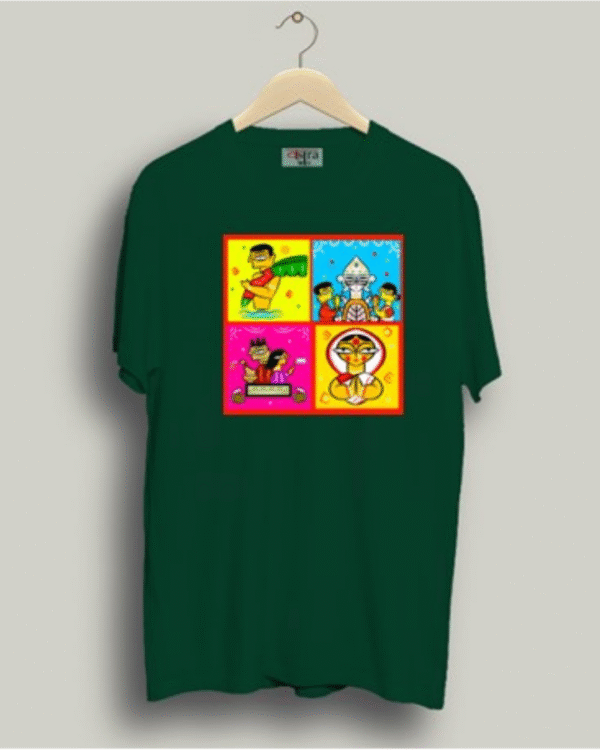 Collage - Unisex Bengali Graphic printed t-shirt - Image 8